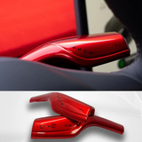 Tesla Model 3, Y Steering Wheel Paddle Shift, Turn Signal Covers, Red