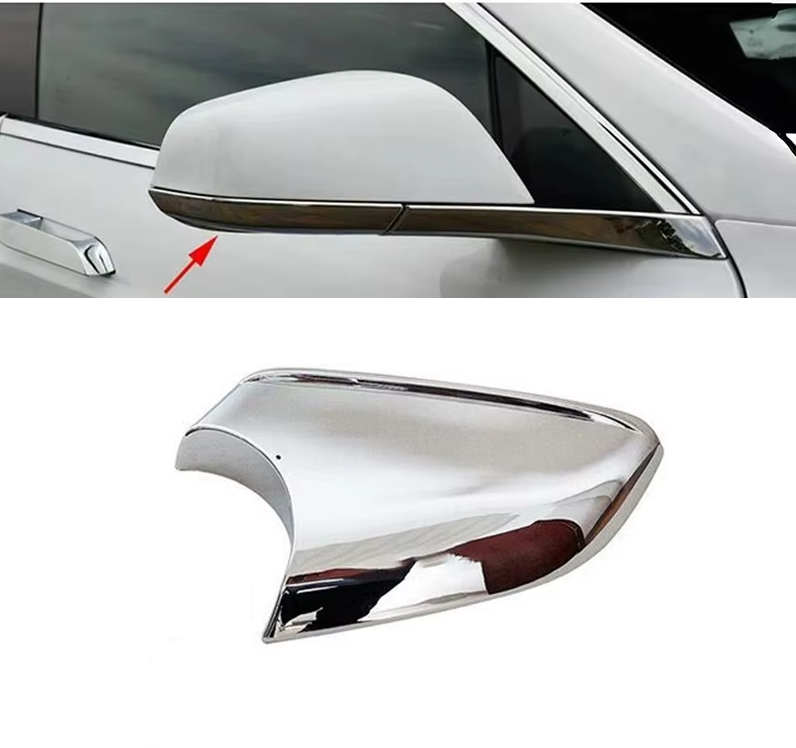 Tesla Model S Outside Mirror Lower Cover Cap, Chrome, Right, 2014-2021