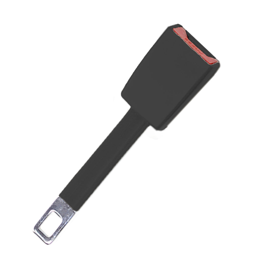 Tesla Model Y Seat Belt Extender, 7" Rigid Style, Black, 2020-2026