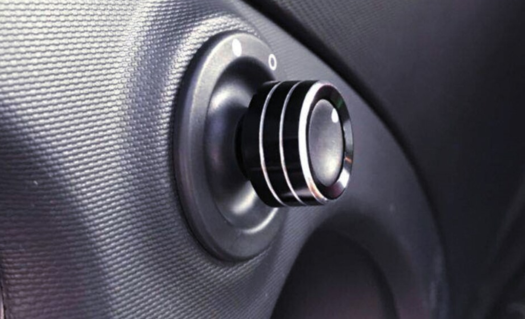 Smart Car Fortwo 453 Rearview Mirror Adjuster Button Trim Ring, Red or Black