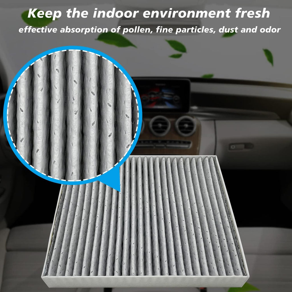 Cabin Air Filter Replacement with Activated Carbon, for Rivian R1T, R1S, 2022-2025