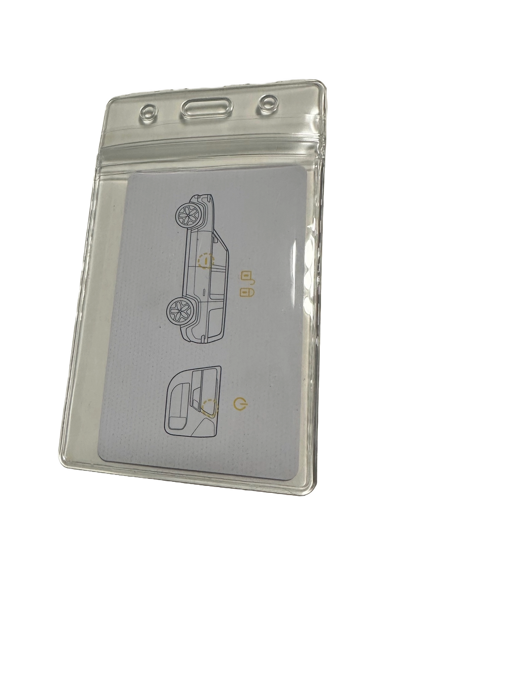 Plastic Card Protector, Holder, Clear, for Rivian R1T, R1S