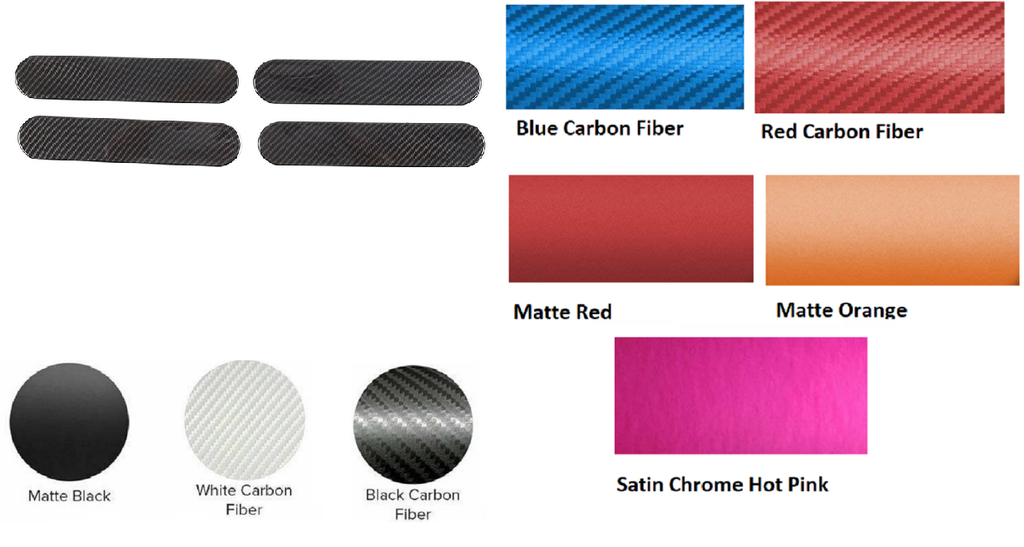 Door Handle Decal Wrap, 4pc Set, Many Colors, for Rivian R1T, R1S, 2022-2025