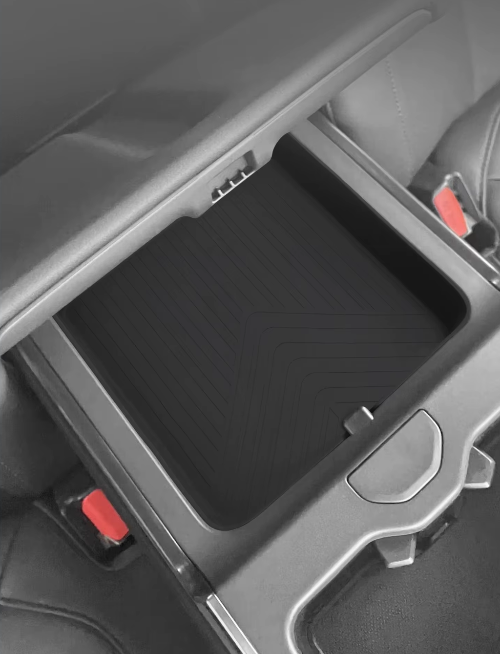 Rear Armrest Storage Silicone Insert Tray for Rivian R1T