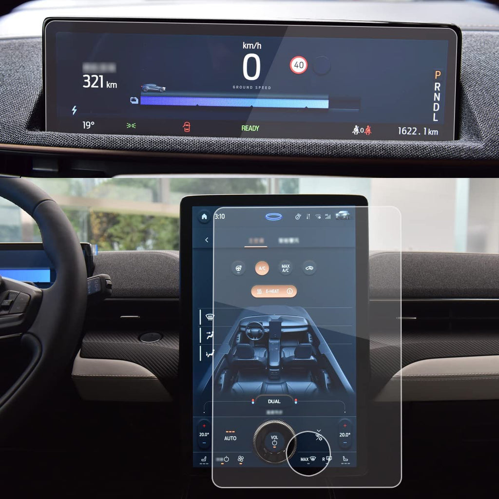 Mustang Mach-E Screen Protectors Navigation & Dash Clear HD, 9H, 2021-2024