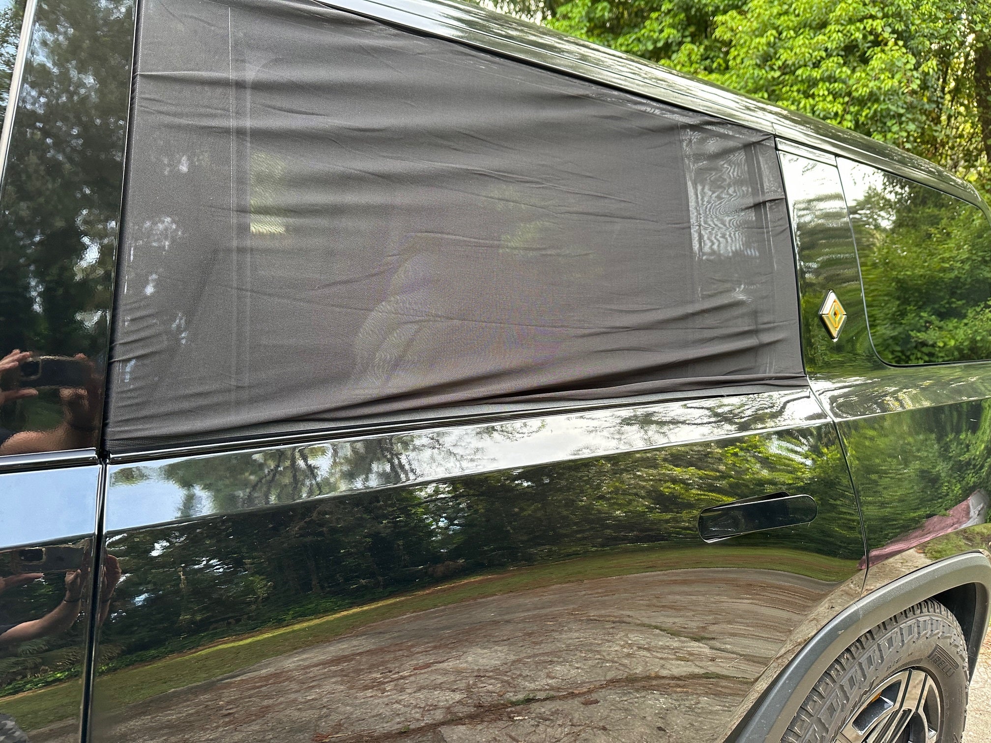 Rear Window Screen Shades for Camping or Privacy, for Rivian R1S