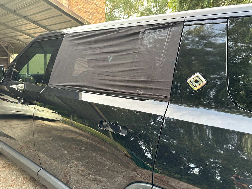 Rear Window Screen Shades for Camping or Privacy, for Rivian R1S