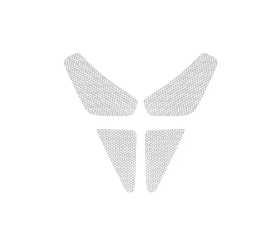 Tesla Model Y Door Reflective Warning Stickers, Silver, 2020-2024