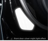 Tesla Model Y Door Reflective Warning Stickers, Silver, 2020-2024
