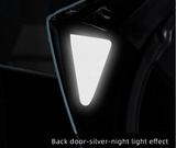 Tesla Model Y Door Reflective Warning Stickers, Silver, 2020-2024