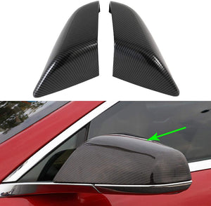 Tesla Model S Exterior Side Mirror Cover Trim, Carbon Fiber, 2016-2020