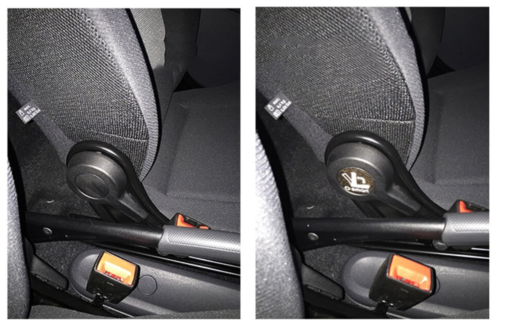 Smart Car Fortwo Side Seat Adjustment Epoxy Stickers