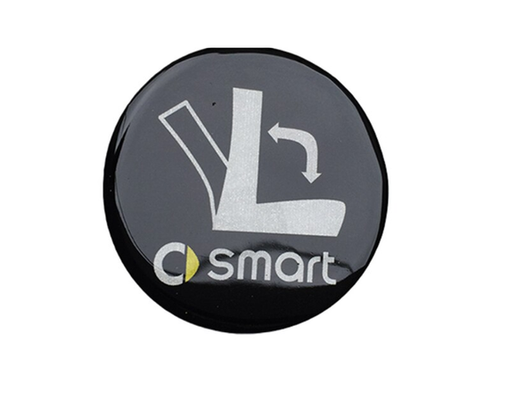 Smart Car Fortwo Side Seat Adjustment Epoxy Stickers