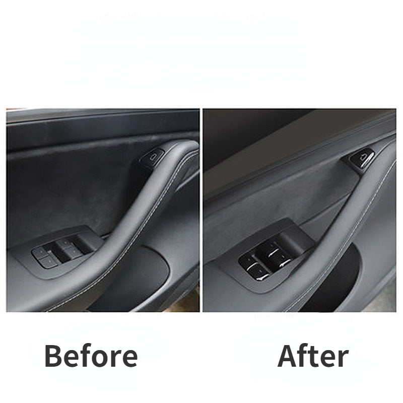 Tesla Model 3, Y Door Open Window Switch Stickers, 2021-2023