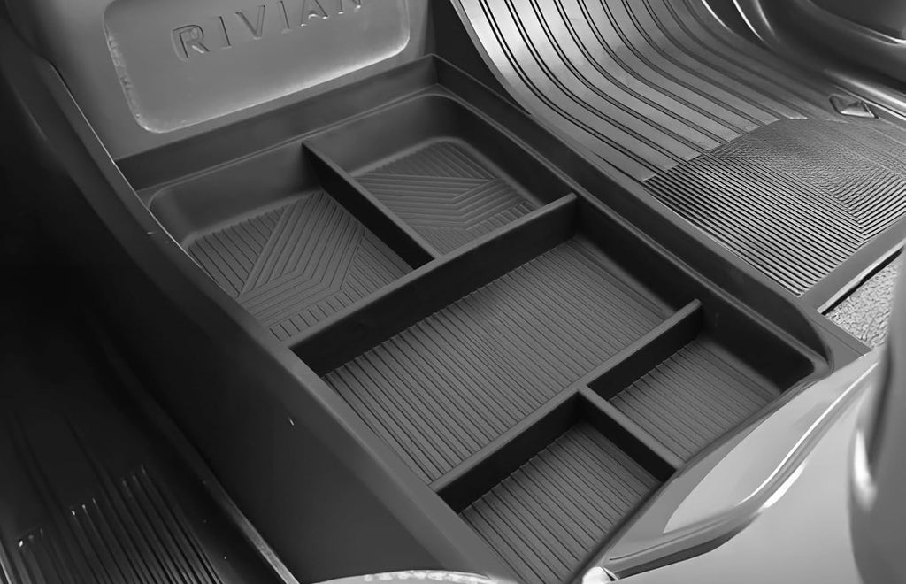 Front Lower Console Insert Storage Tray for Rivian R1T, R1S