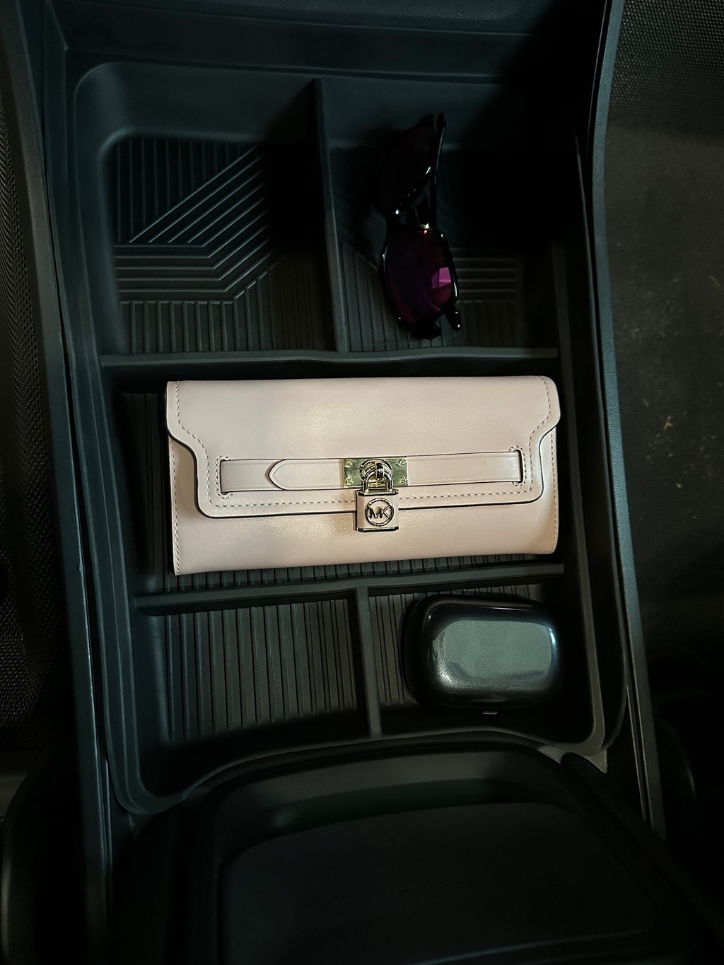 Front Lower Console Insert Storage Tray for Rivian R1T, R1S