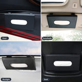 Chevy Bolt EV Sun Visor Tissue Storage Box, PU Leather, Black, 2017-2021