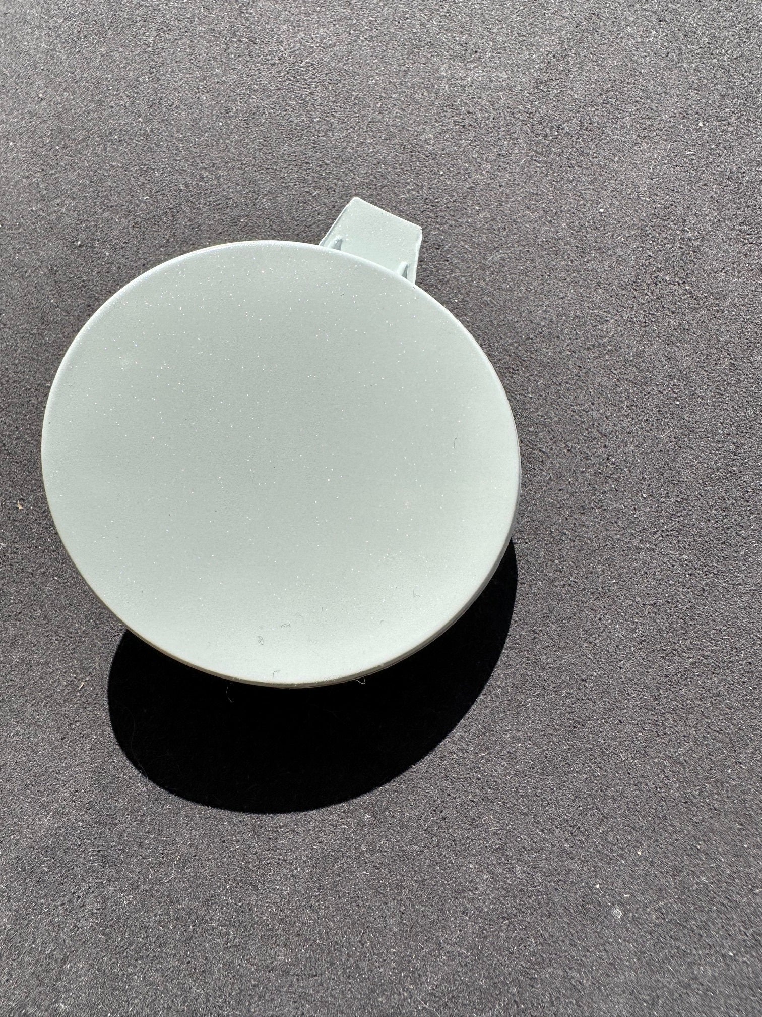 Tesla Model 3 Highland Performance Front Bumper Tow Hook Cover Cap, Pearl White, 2024-2026