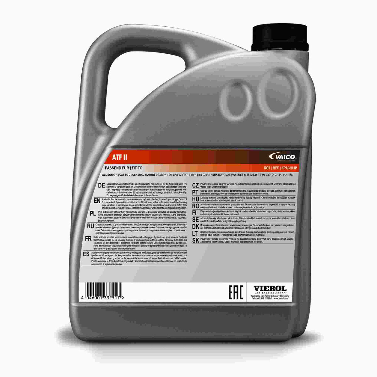 BMW I3 Automatic Transmission / Gear Box Oil, 5 Liter