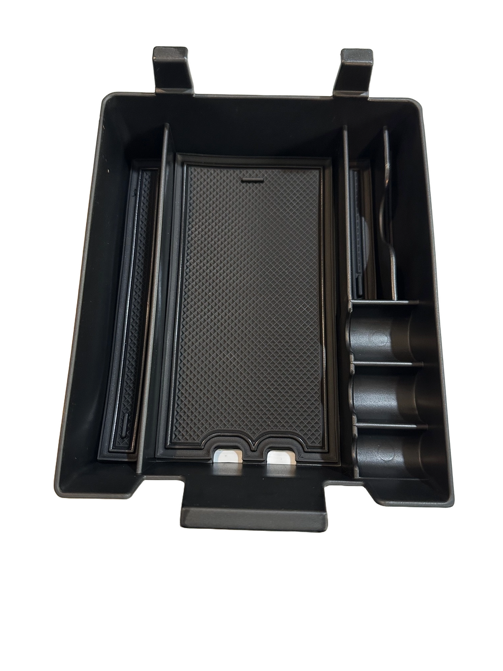 Deluxe Center Console Armrest Storage Box Tray Organizer, Coin Holder for Rivian R1T, R1S