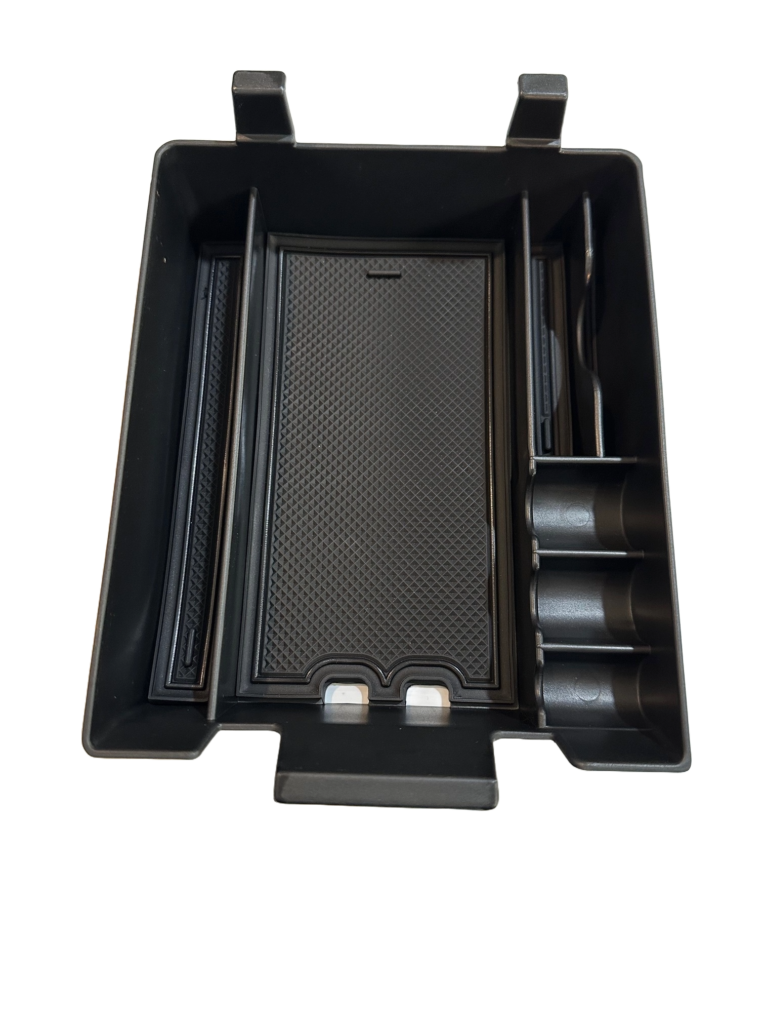 Deluxe Center Console Armrest Storage Box Tray Organizer, Coin Holder for Rivian R1T, R1S