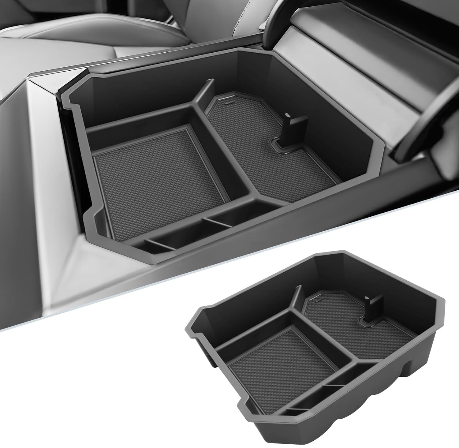 Tesla Cybertruck Center Console Organizer Tray, 2023-2025