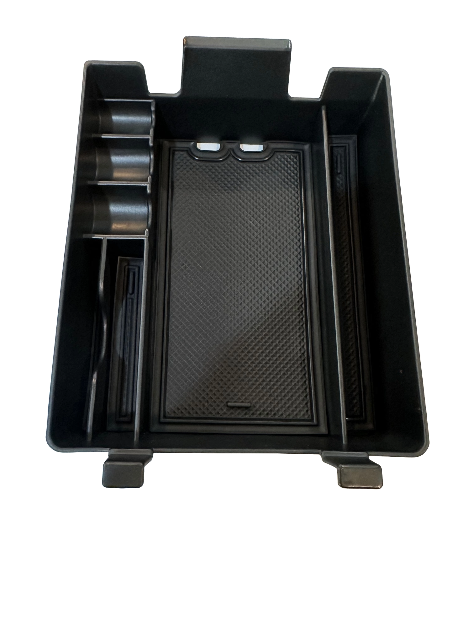 Deluxe Center Console Armrest Storage Box Tray Organizer, Coin Holder for Rivian R1T, R1S