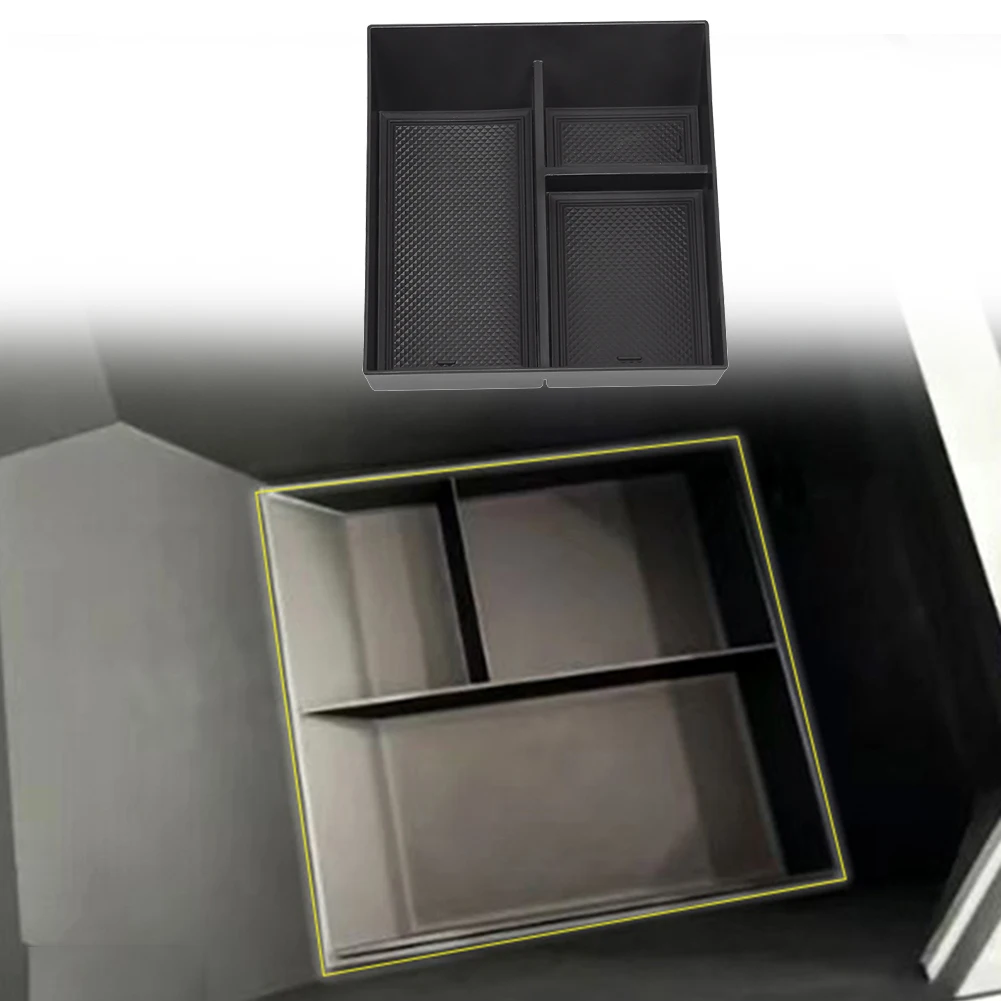 Tesla Cybertruck Armrest Lower Console Tray Organizer Bin, 2023-2024