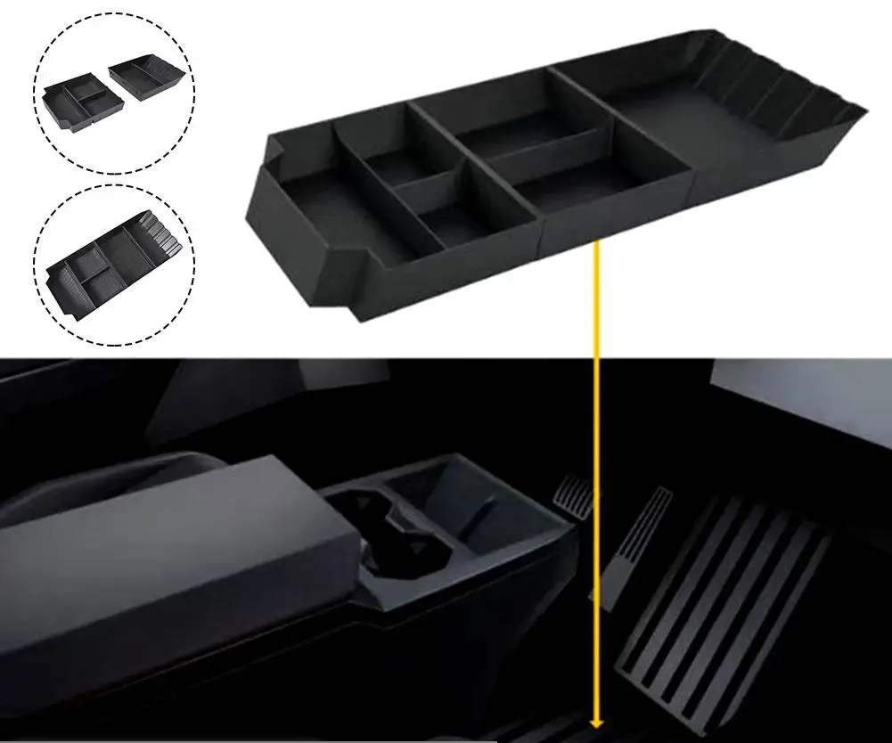 Tesla Cybertruck Center Console Lower Storage Box, 2023-2025