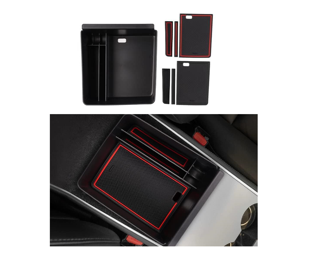 Tesla Model S, X Plaid, Long Range Center Console Storage Tray, 2021-2023