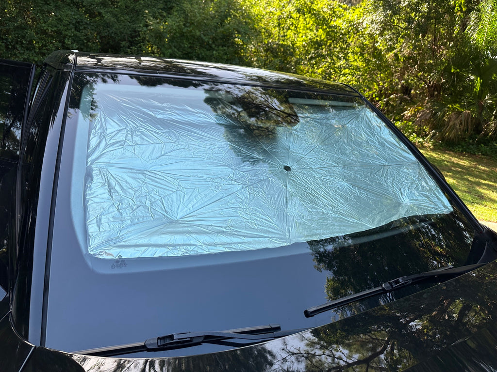 Front Windshield Sunshade Umbrella Style for Rivian R1T, R1S