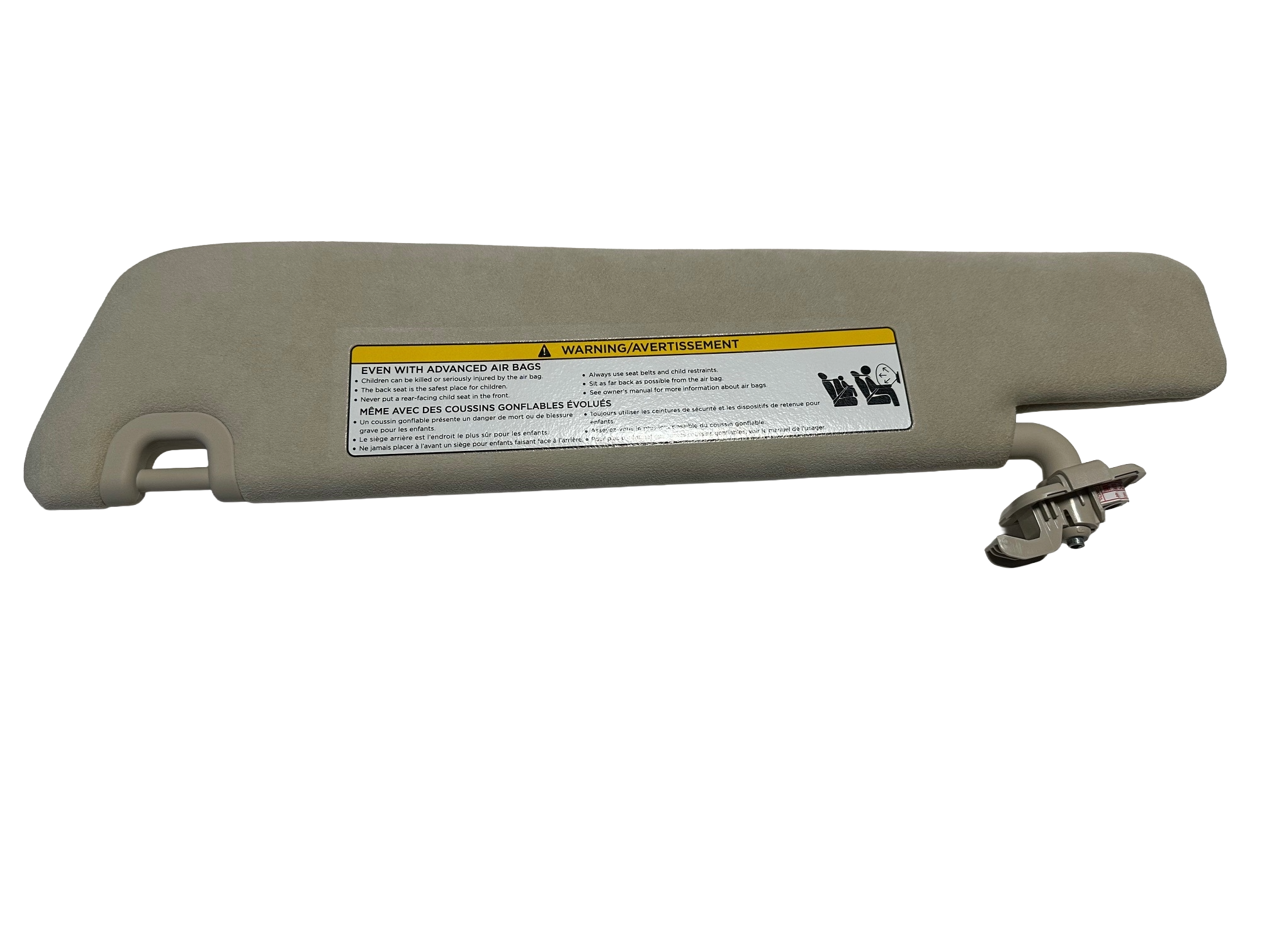 Tesla Model S Sun Visor, Right, Beige, 2012-2020