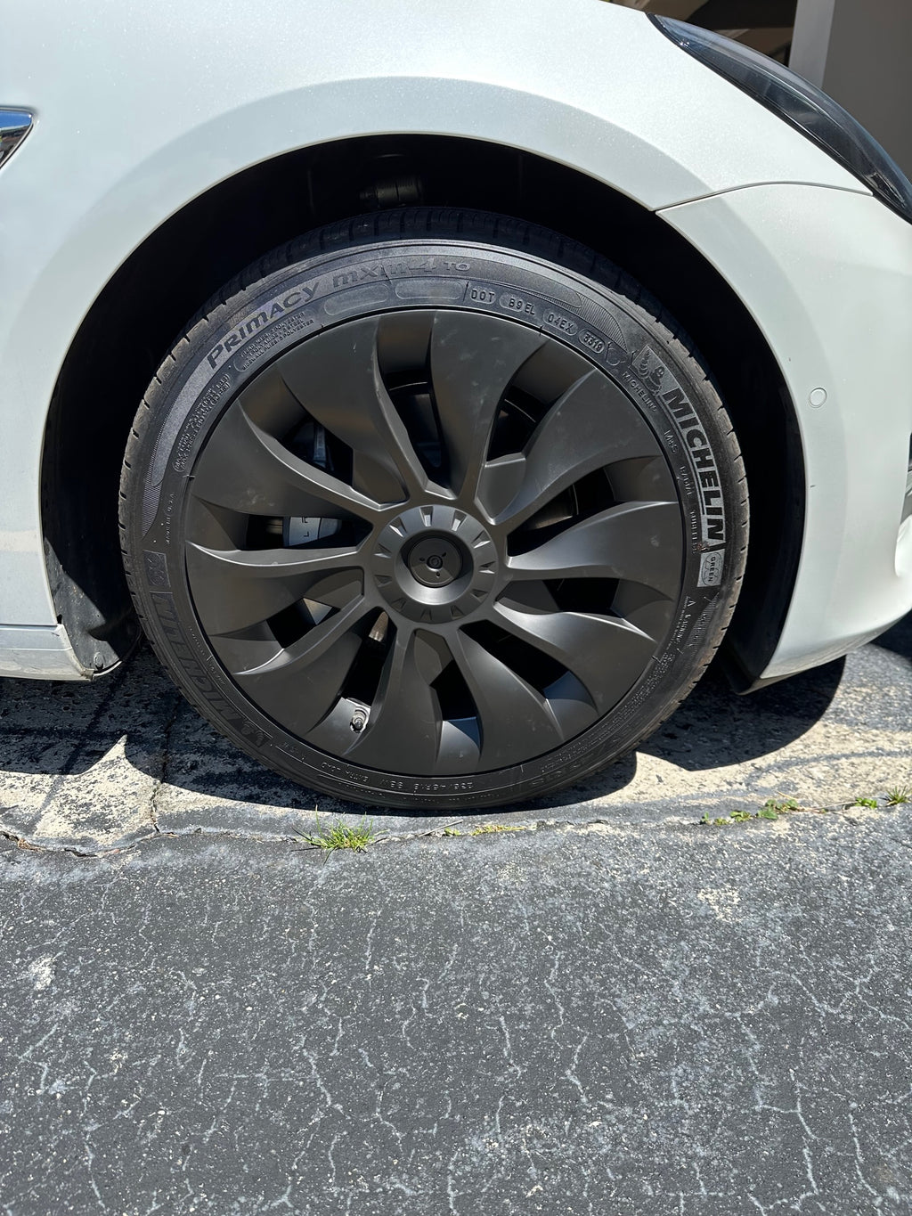 Tesla Model 3 Uberturbine Wheel Covers, 18-Inch, Matte Black, Set of 4, 2017-2023