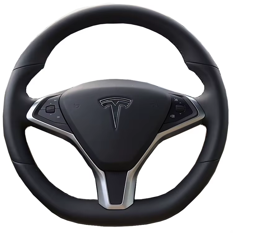 Tesla Model S, X Custom Microfiber Leather Steering Wheel Cover 2012-2020