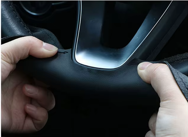 Tesla Model S, X Custom Microfiber Leather Steering Wheel Cover 2012-2020