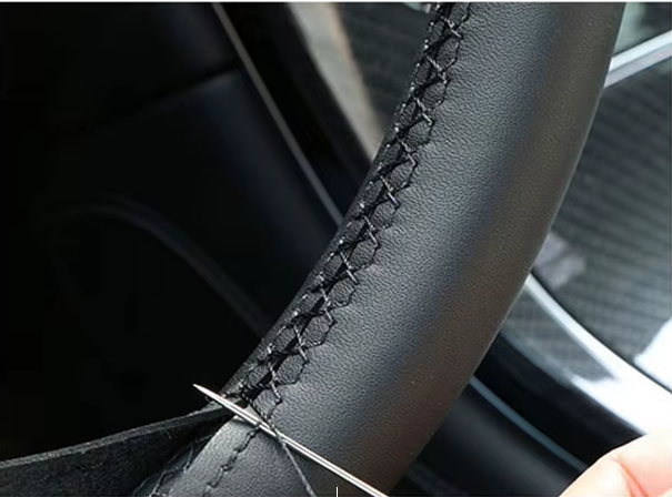 Tesla Model S, X Custom Microfiber Leather Steering Wheel Cover 2012-2020