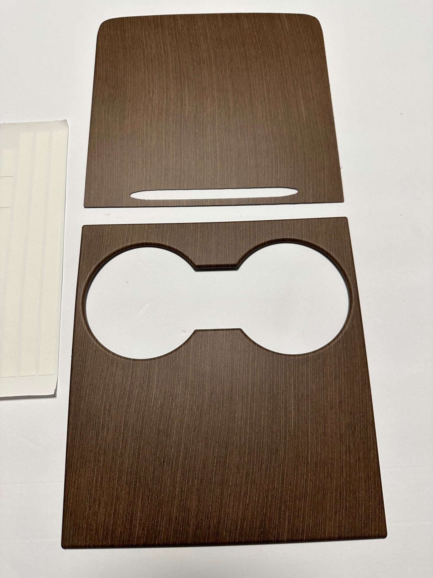 Tesla Model 3, Y Woodgrain Center Console Cover, ABS, Metal, 2021-2023