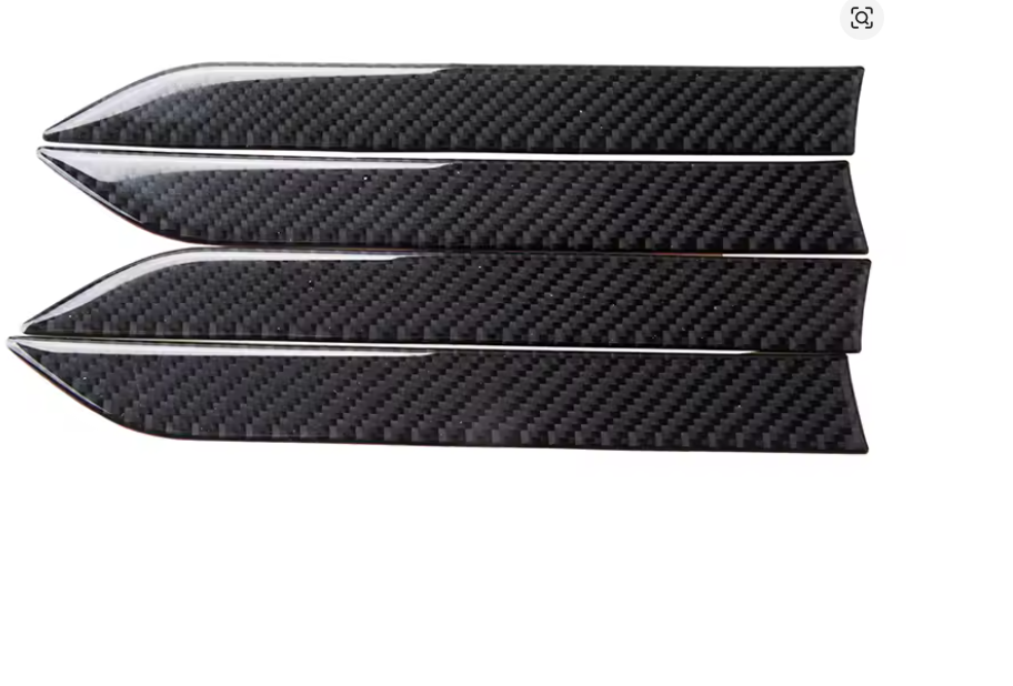 Tesla Model X Door Handle Covers, 3D Epoxy, Carbon Fiber, Black Out Kit, 2016-2026