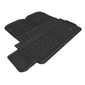 Tesla Model X 3D Maxpider Behind 2nd Row Cross Fold Kagu Black Cargo Liner, 2021-2024