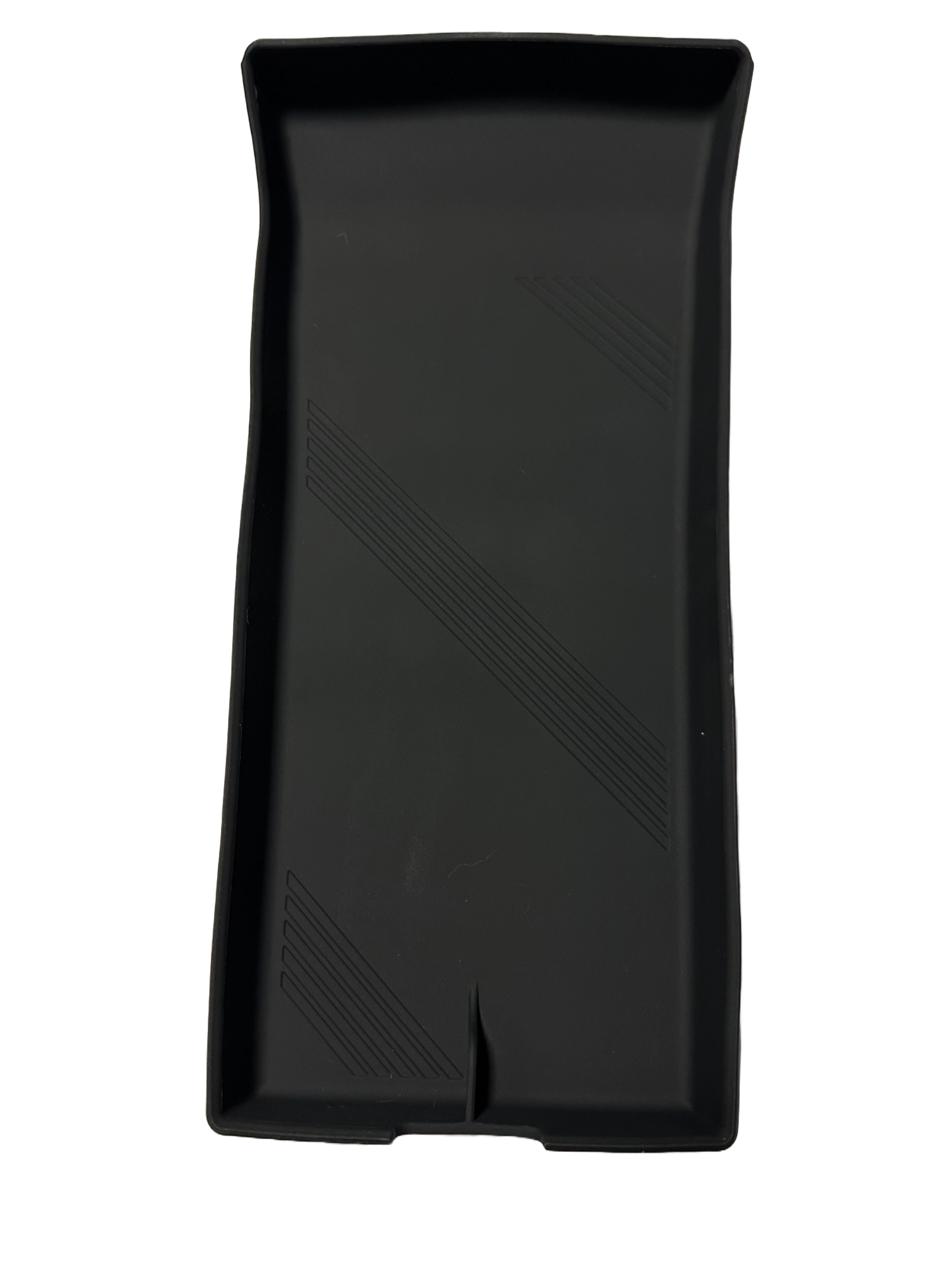 Tesla Model S, X Center Console Lower Tray Organizer, Silicone, Black, 2022-2023