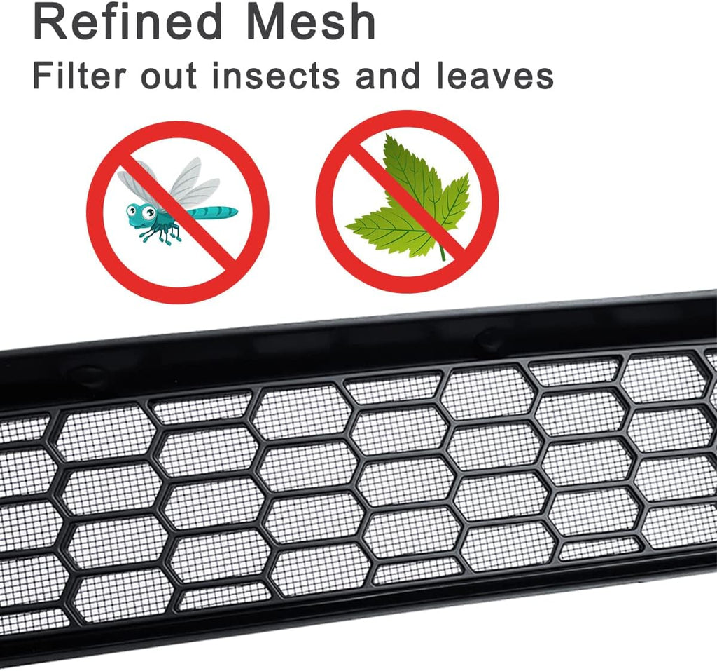 Tesla Model Y Juniper Front Grille Mesh Guard Inserts, Snap-In Installation, 2025-2026