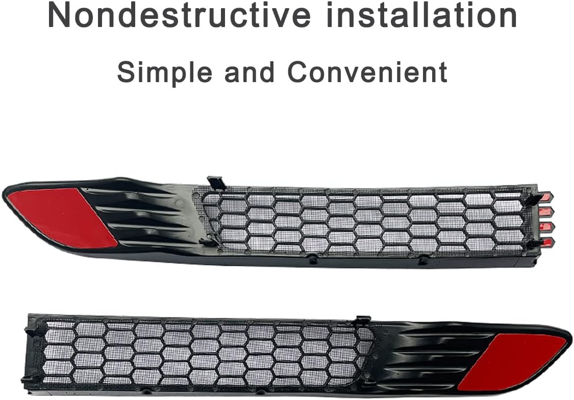 Tesla Model Y Juniper Front Grille Mesh Guard Inserts, Snap-In Installation, 2025-2026