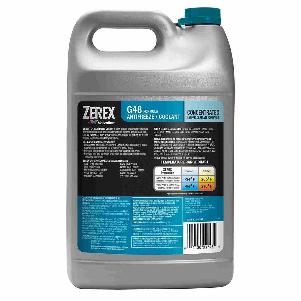 Tesla Model 3, S, X, Y Zerex G-48 Blue Full-Strength Coolant / Antifreeze 1g O.E.M