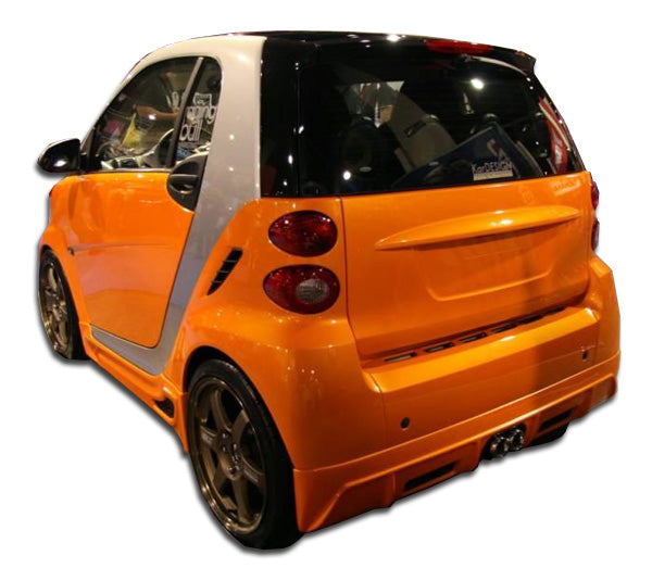 Smart Car Fortwo Duraflex FX Rear Lip Under Spoiler Air Dam, 1 Piece, 2008-2012