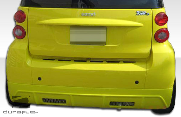 Smart Car Fortwo Duraflex FX Rear Lip Under Spoiler Air Dam, 1 Piece, 2008-2012