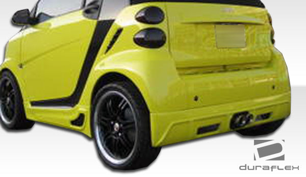 Smart Car Fortwo Duraflex FX Rear Lip Under Spoiler Air Dam, 1 Piece, 2008-2012