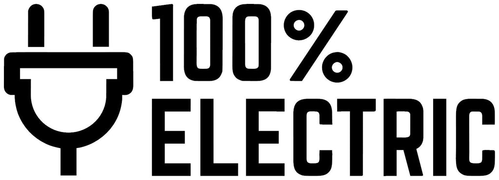 Tesla, Chevy Bolt, Chevy Volt, Fiat 500E, Smart Car, Jaguar I Pace,100% Electric Vehicle Vinyl Decal