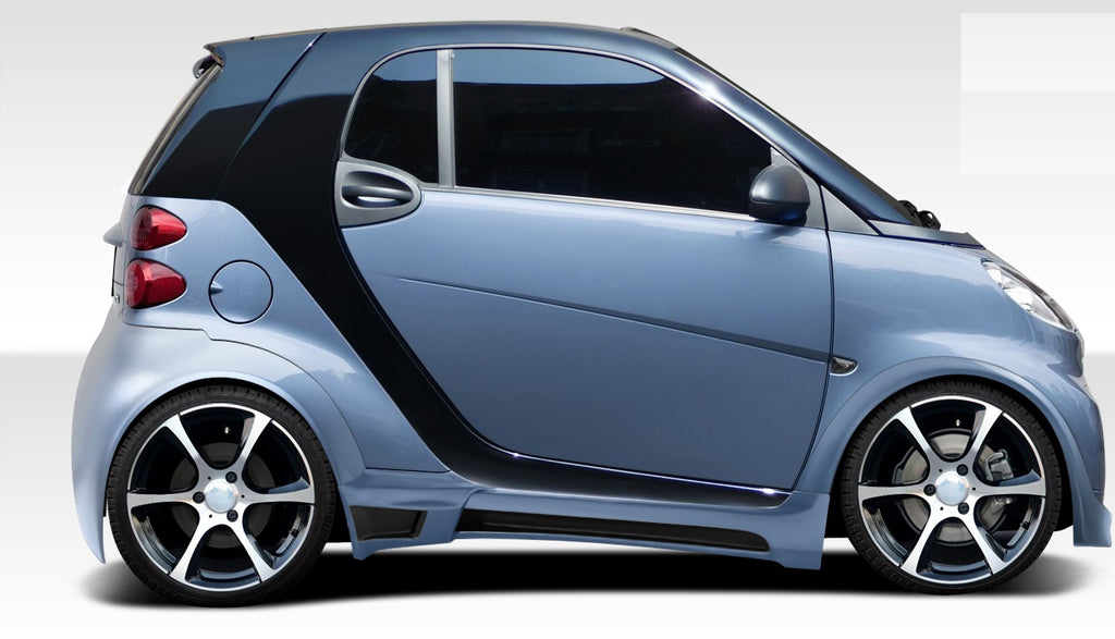 Smart Car Fortwo Duraflex GT300 Wide Body Side Skirts Rocker Panel, 4 Piece, 2008-2016