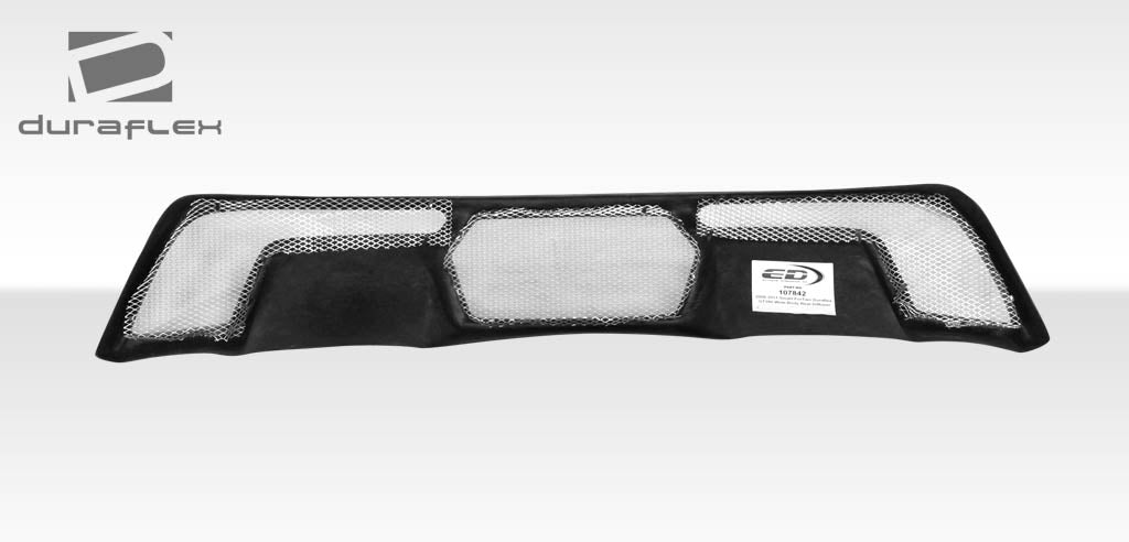 Smart Car Fortwo Duraflex GT300 Wide Body Rear Diffuser, 1 Piece, 2008-2016