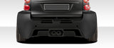 Smart Car Fortwo Duraflex GT300 Wide Body Rear Diffuser, 1 Piece, 2008-2016